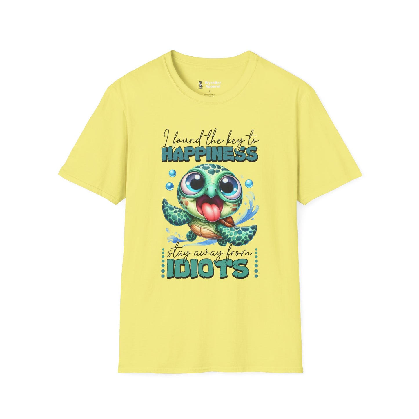The Key To Happiness - Stay Away From Idiots T-Shirt