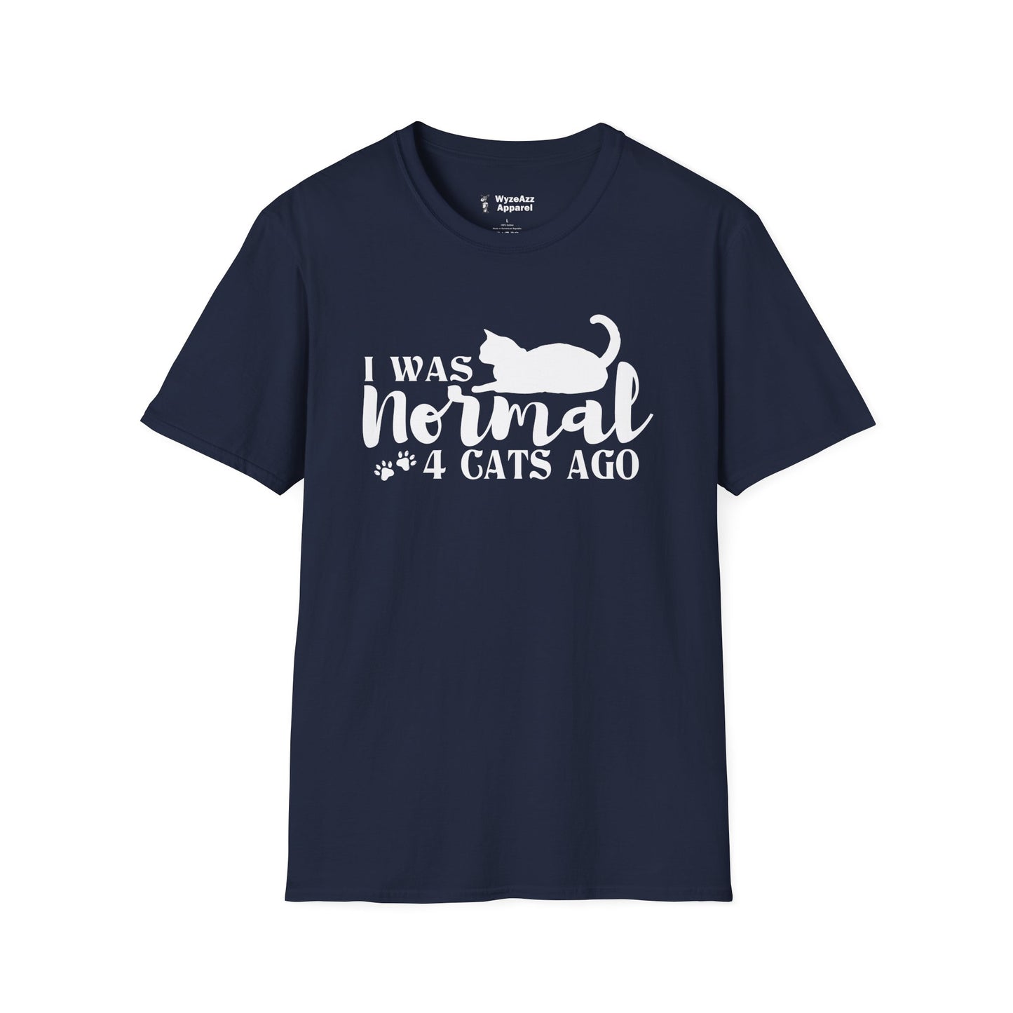 I Was Normal 4 Cats Ago T-Shirt