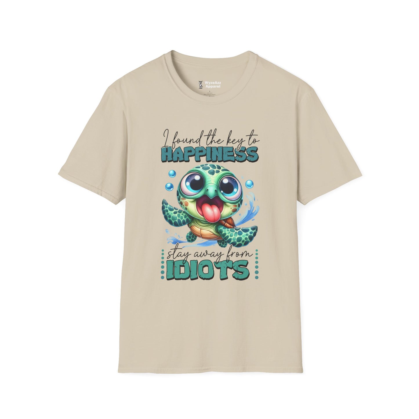 The Key To Happiness - Stay Away From Idiots T-Shirt
