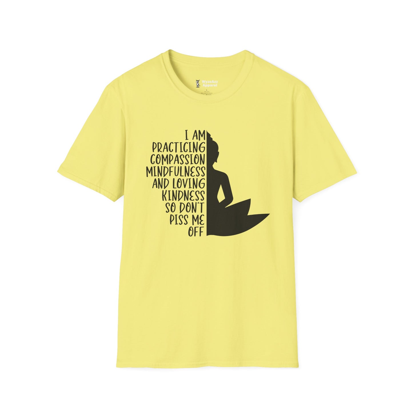 I Am Practicing Compassion, Don't Piss Me Off - Buddhist T-Shirt