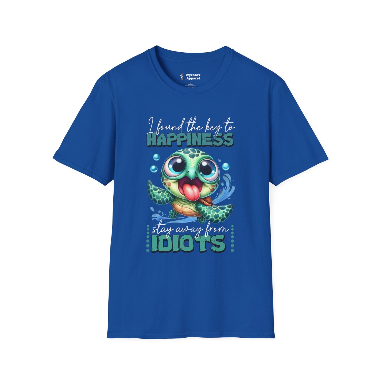 The Key To Happiness - Stay Away From Idiots T-Shirt