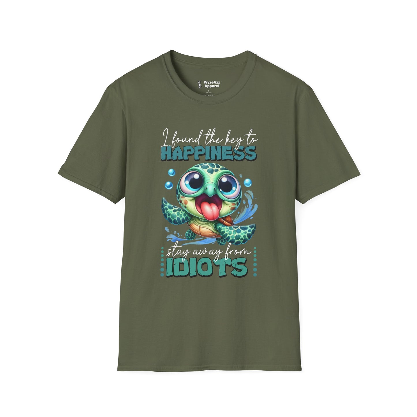 The Key To Happiness - Stay Away From Idiots T-Shirt