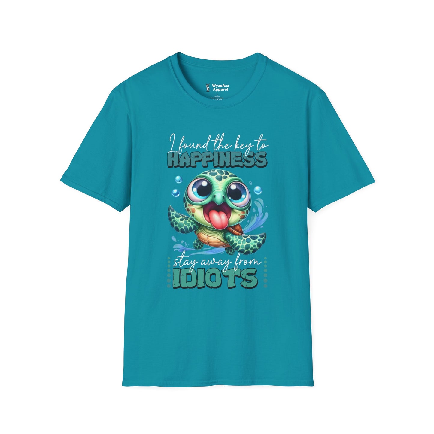 The Key To Happiness - Stay Away From Idiots T-Shirt