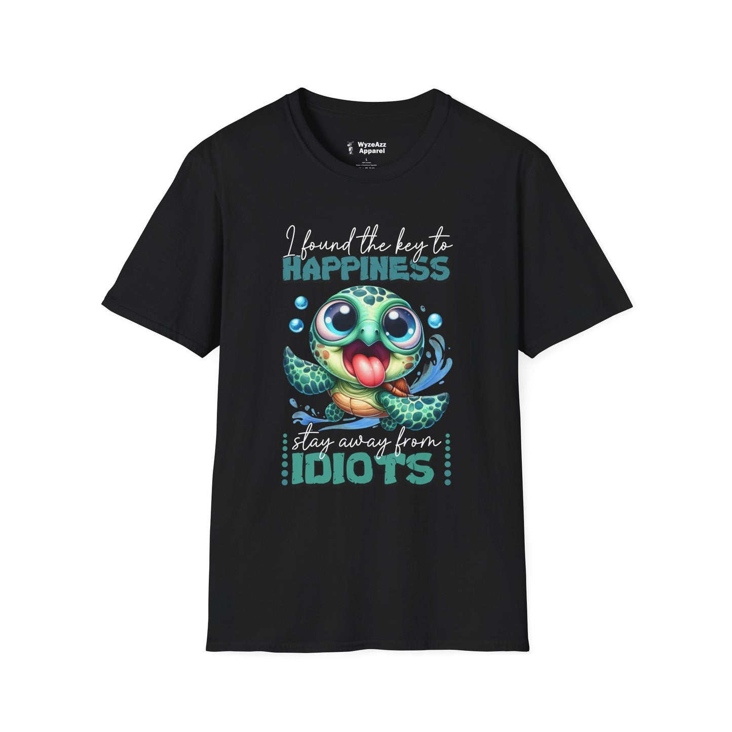 The Key To Happiness - Stay Away From Idiots T-Shirt